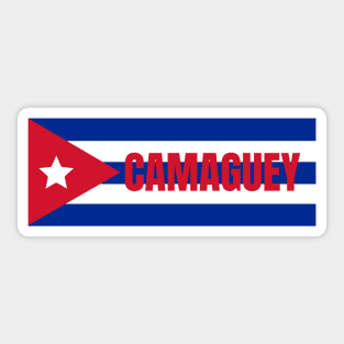 Camaguey City in Cuban Flag Sticker